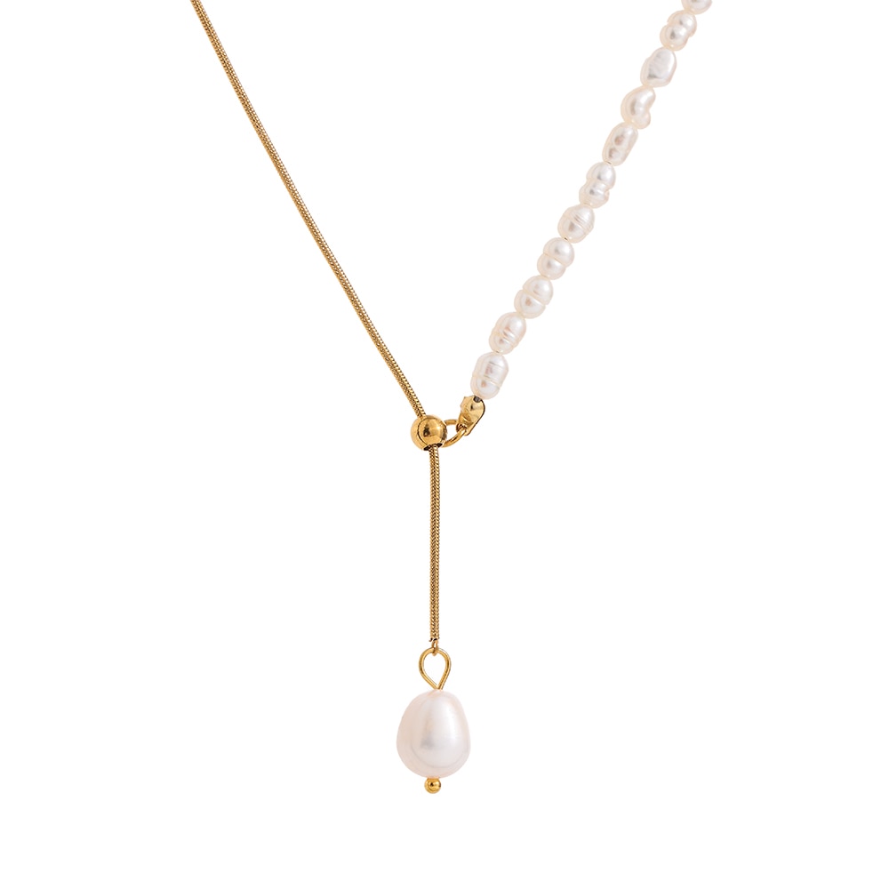 Colar misto Perolas Naturais