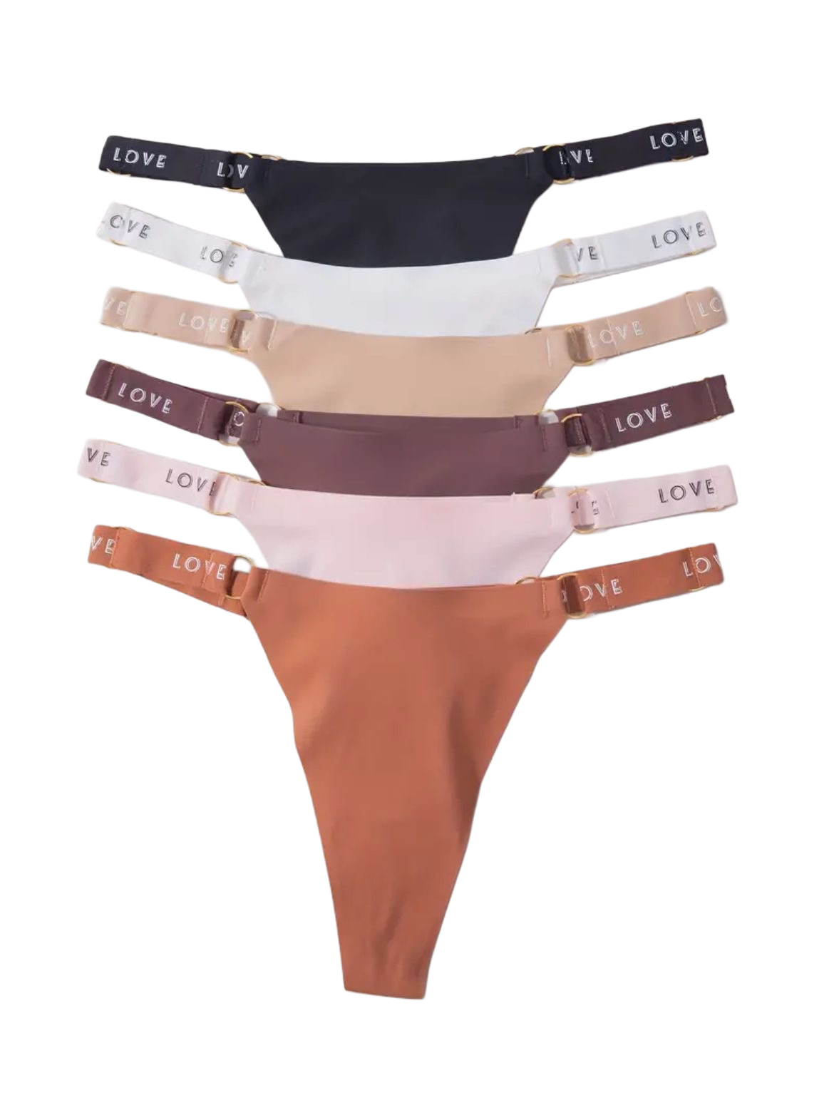 Calcinhas Love - Kit 6 Peças