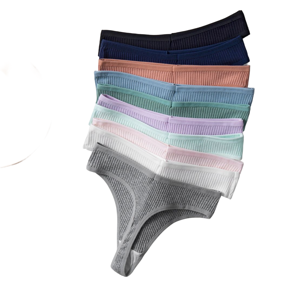 Compre 5 Leve 10 - Calcinhas Fio Antibacterianas - 100% Algodão