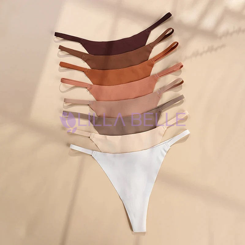 Calcinhas Fio sem costura modelo T - 4 ou 8 Peças