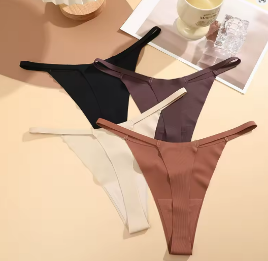 Calcinhas Fio sem costura modelo T - 4 ou 8 Peças