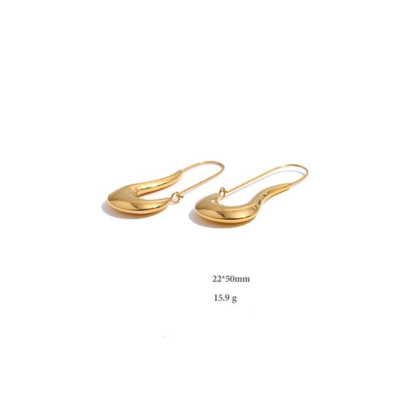 Brinco Sax - Aço Inoxidável Banhado a Ouro 18k - LillaBelle