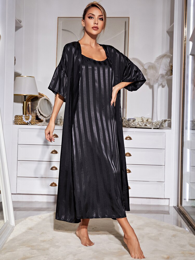 Conjunto Robe e Camisola  Luxury Seda