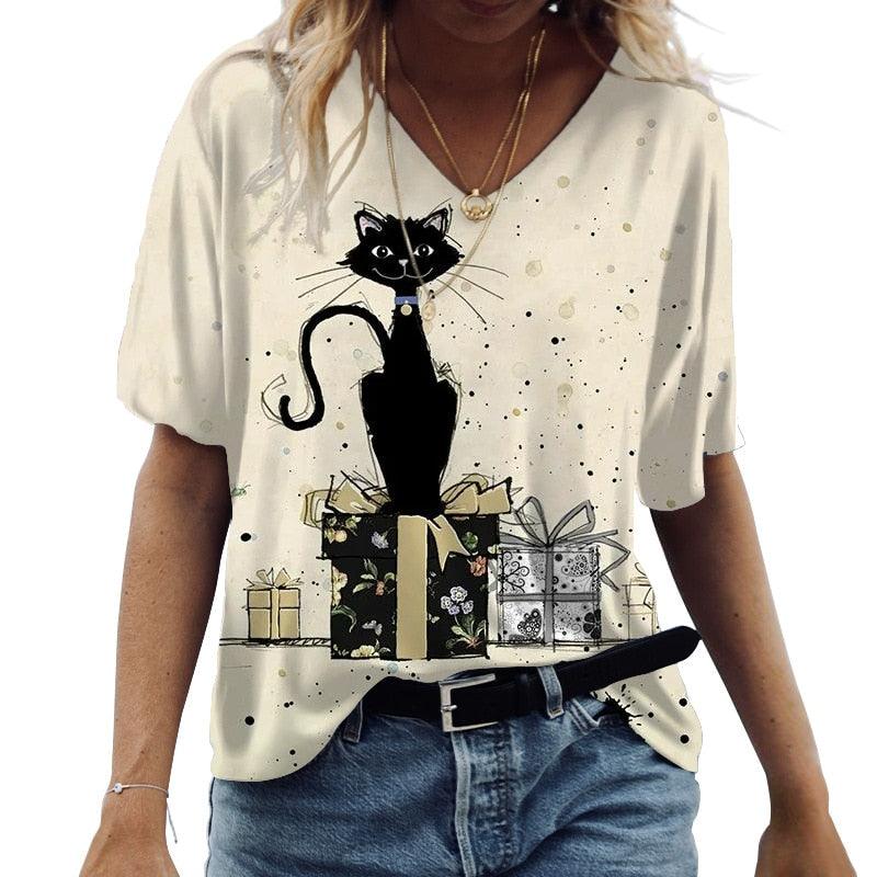 Camiseta Gatos - T Shirt - LillaBelle