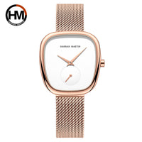 ROSE COM FUNDO BRANCO - PULSEIRA MALHA METAL