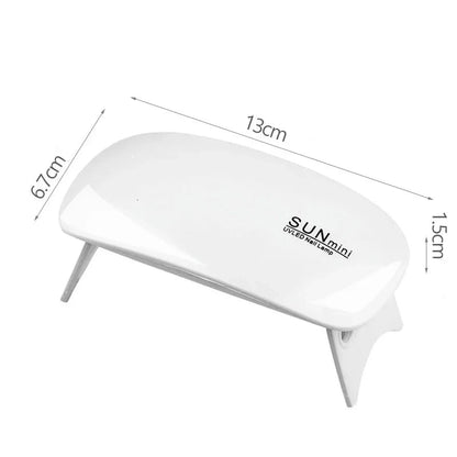 Mini Cabine LED UV - Secador de Selante Top Coat, esmaltes e adesivos de Unha