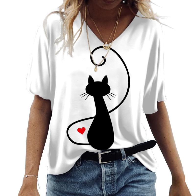 Camiseta Gatos - T Shirt - LillaBelle