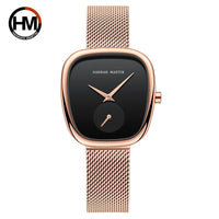 ROSE COM FUNDO PRETO - PULSEIRA MALHA METAL