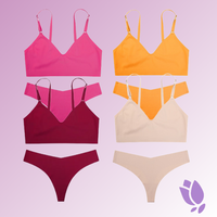4 Conjuntos - Pink I Amarelo I Vermelho I Off White