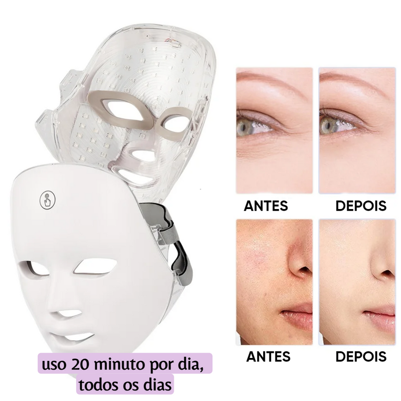 Máscara Facial LED com Terapia Photon