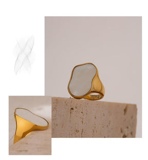 Anel Vintage Pedra Natural - Linha Exclusiva Lilla Belle - LillaBelle