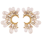 Brinco Flor em Perolas - LillaBelle